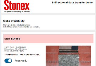 Stonex Remnants Web Application - PHP and jQuery Demo
